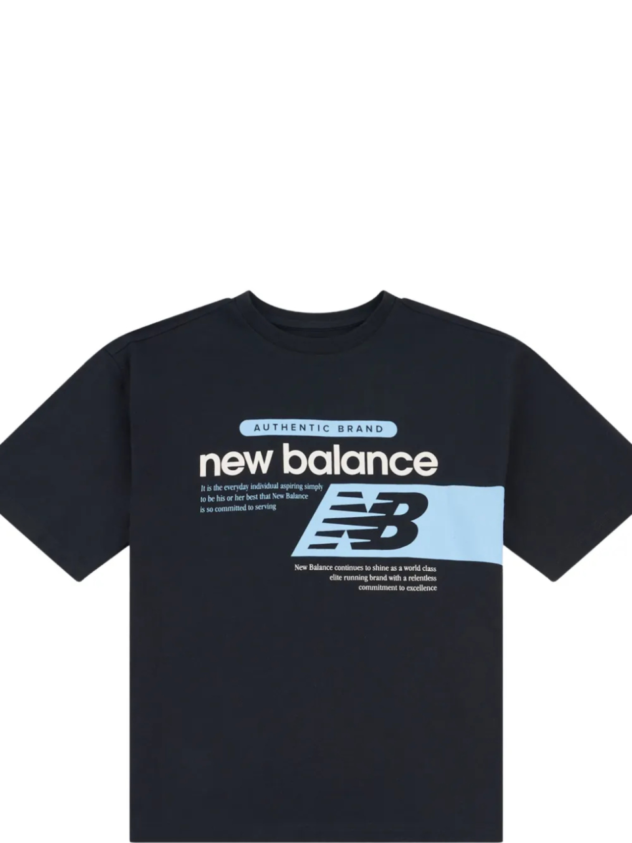 

Футболка с логотипом New Balance Kids, черный