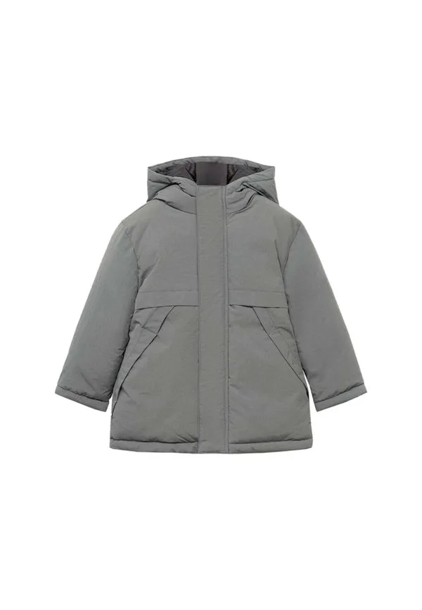 Детская зимняя куртка Mango Kids, Dark Grey — фото 2