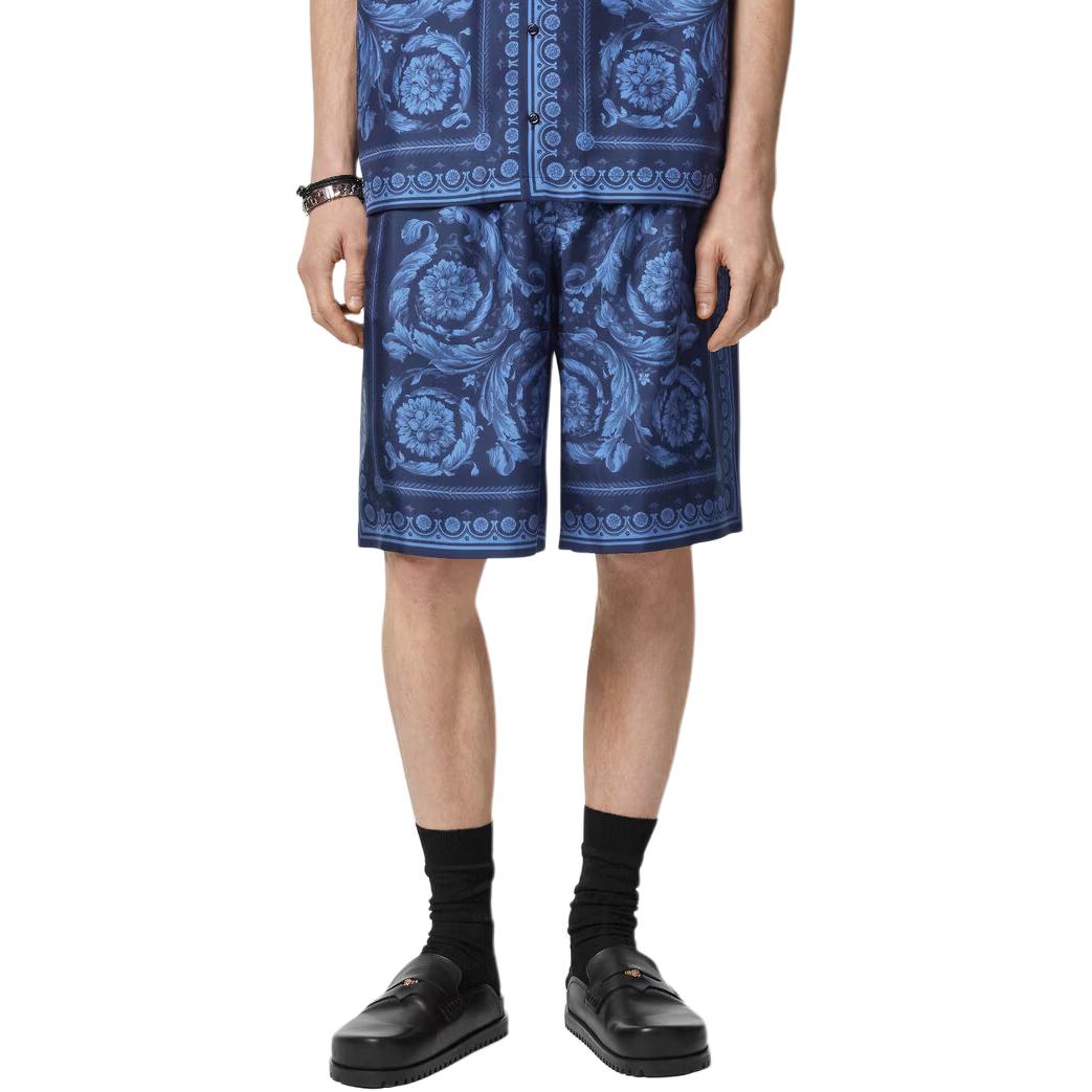 VERSACE Повседневные шорты Fansizhe мужские blue — фото 4