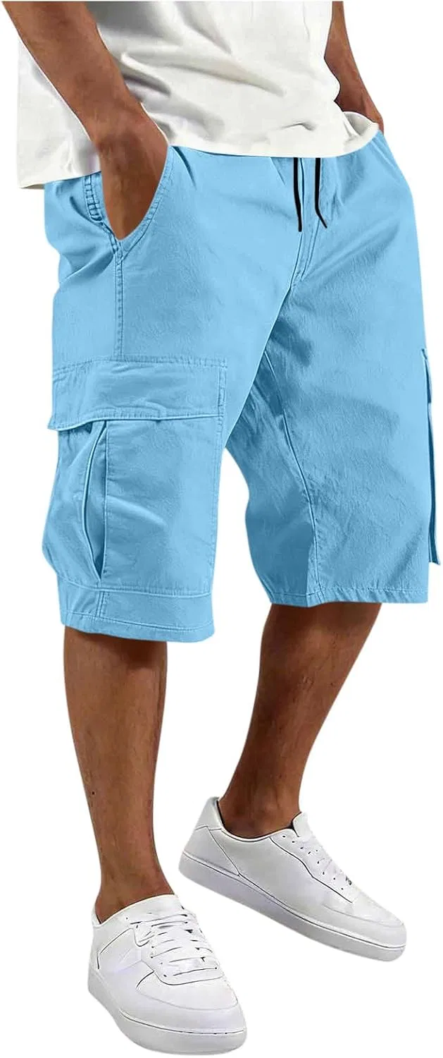 Мужские шорты карго для активного отдыха, Light Blue