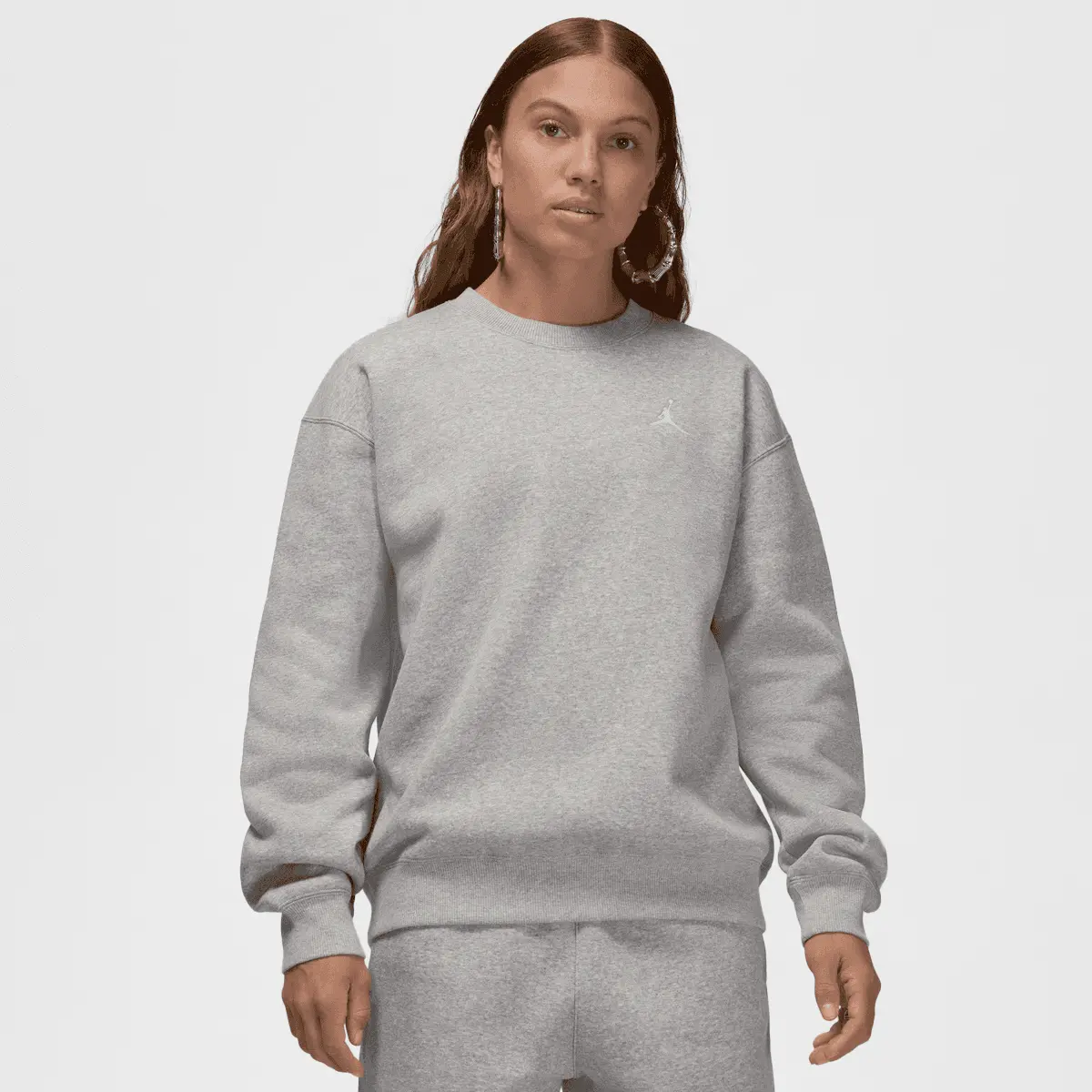 

Толстовка Jordan Brooklyn Fleece Crew, серый