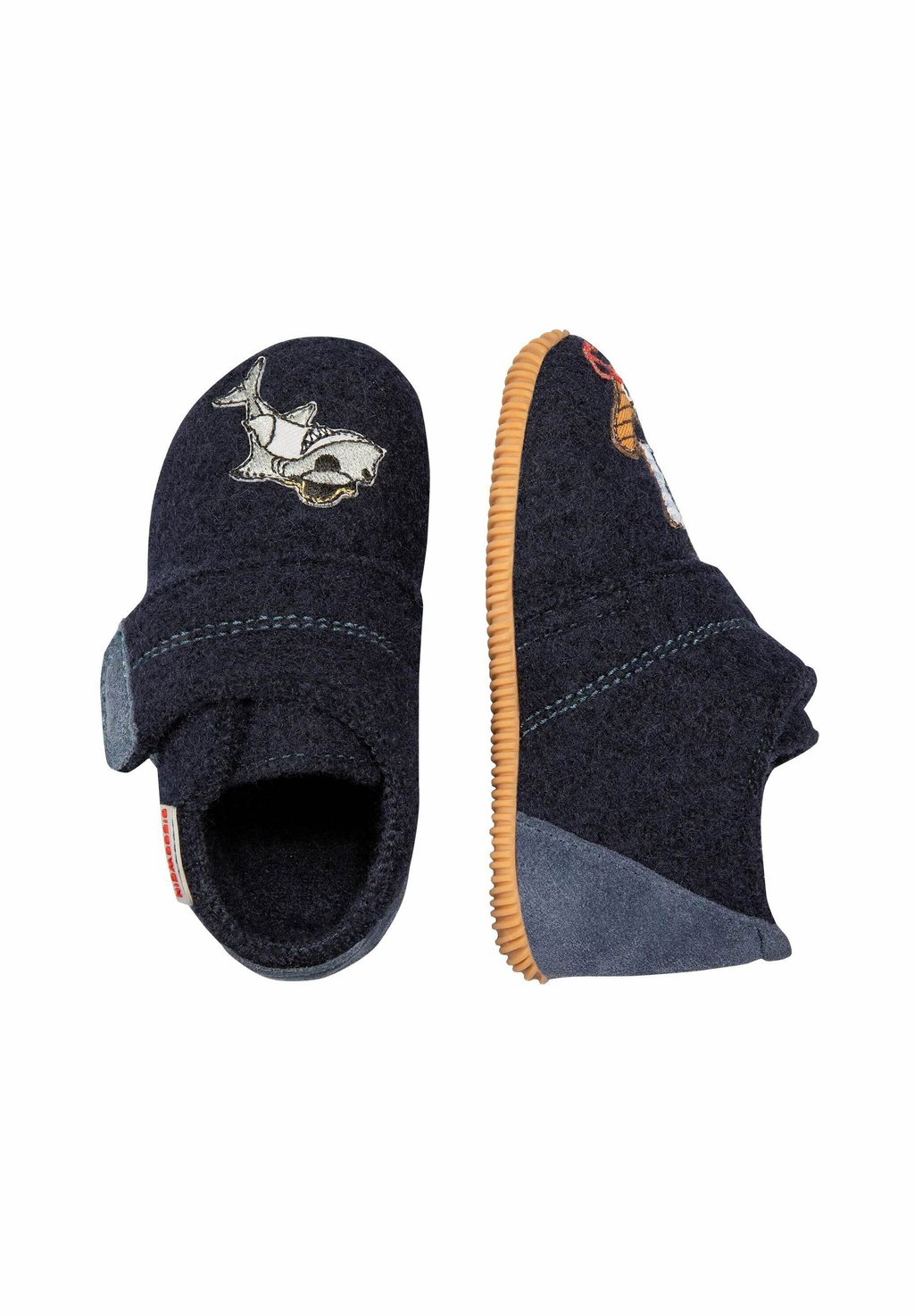 Тапочки OBERKIRCH - SLIM FIT - First shoes Giesswein, темно-синий — фото 3