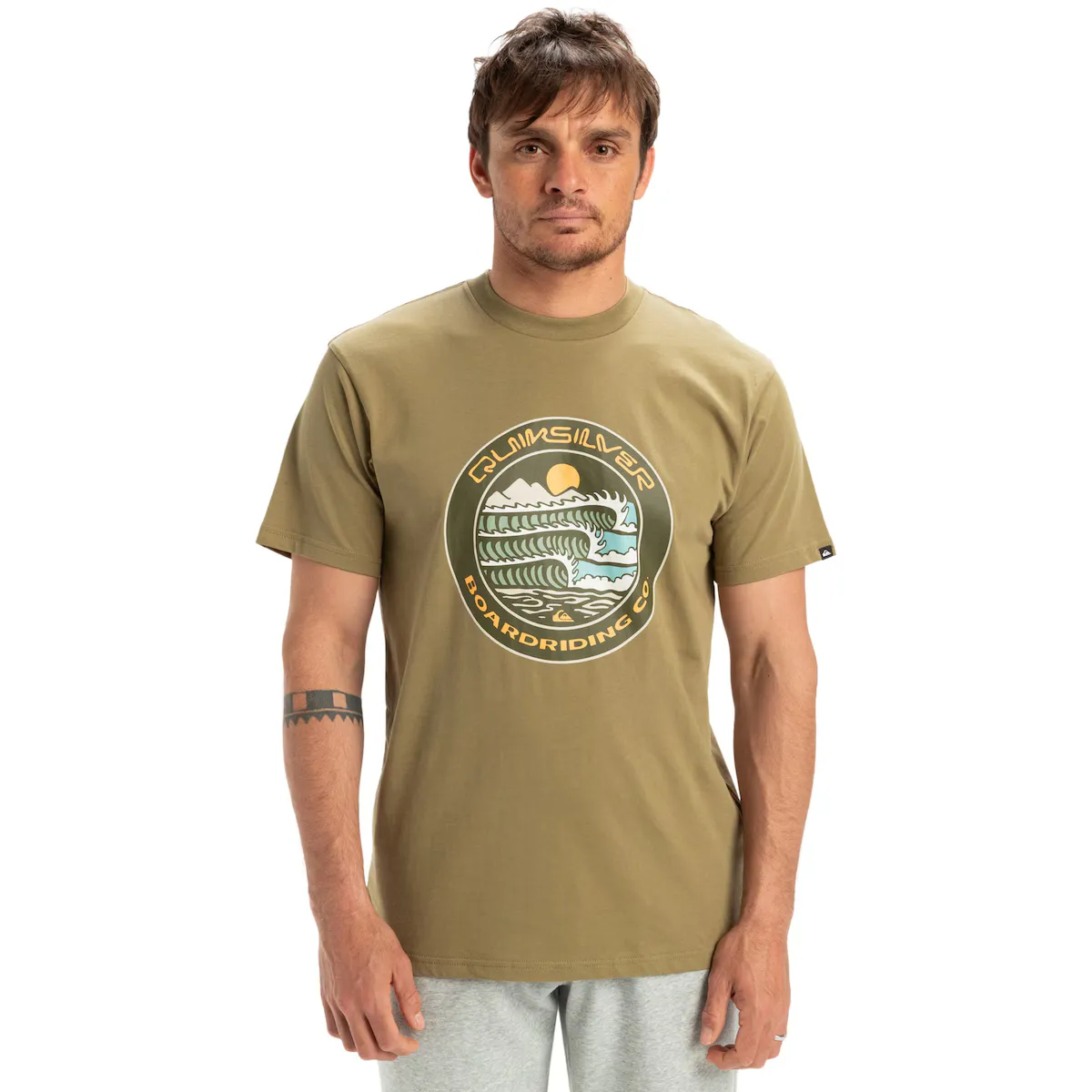 

Мужская футболка Ev Three Seas Quiksilver, бежевый