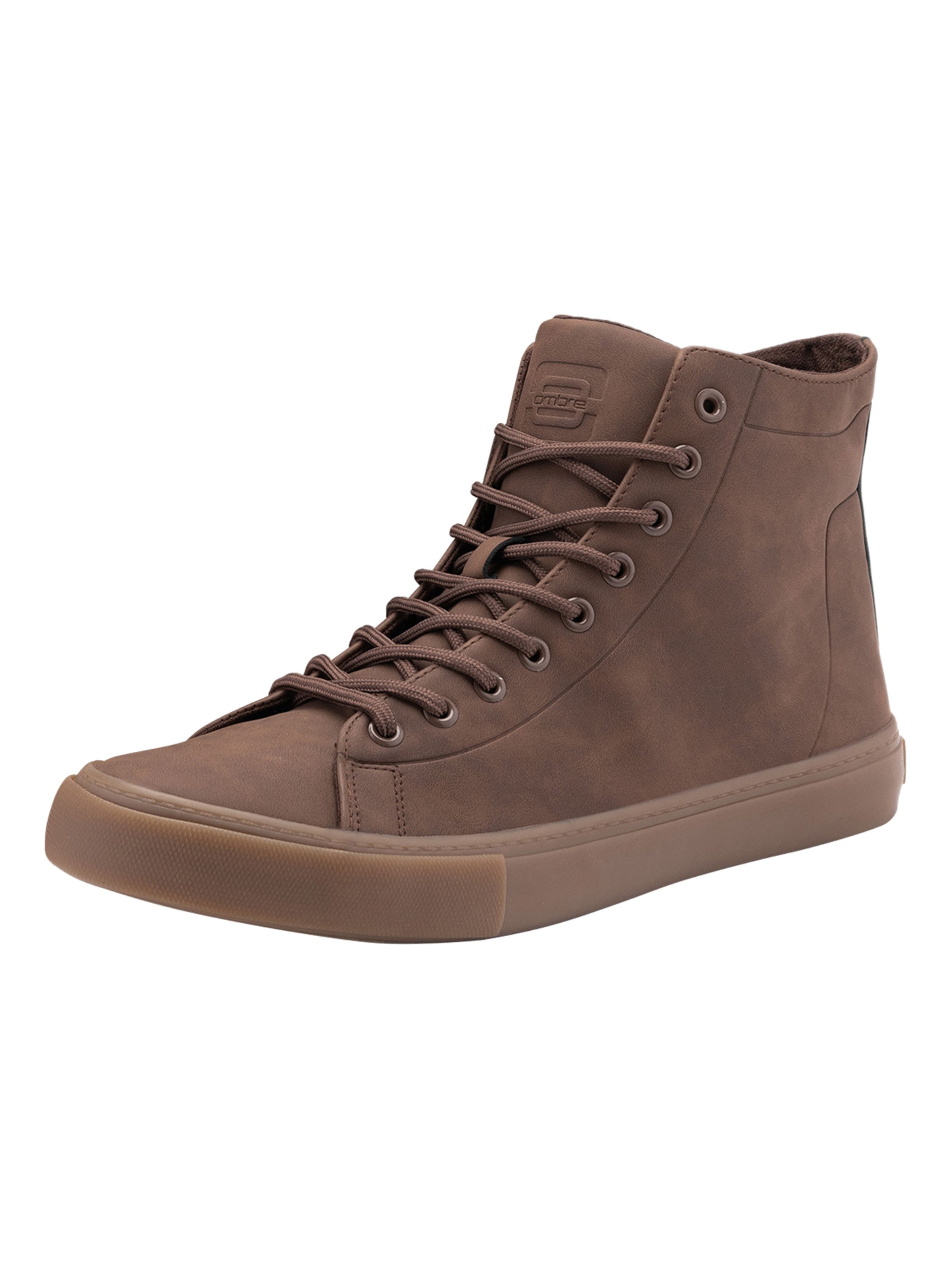 

Ombre Кроссовки High-Top 'Foth-0187' в коричневом цвете