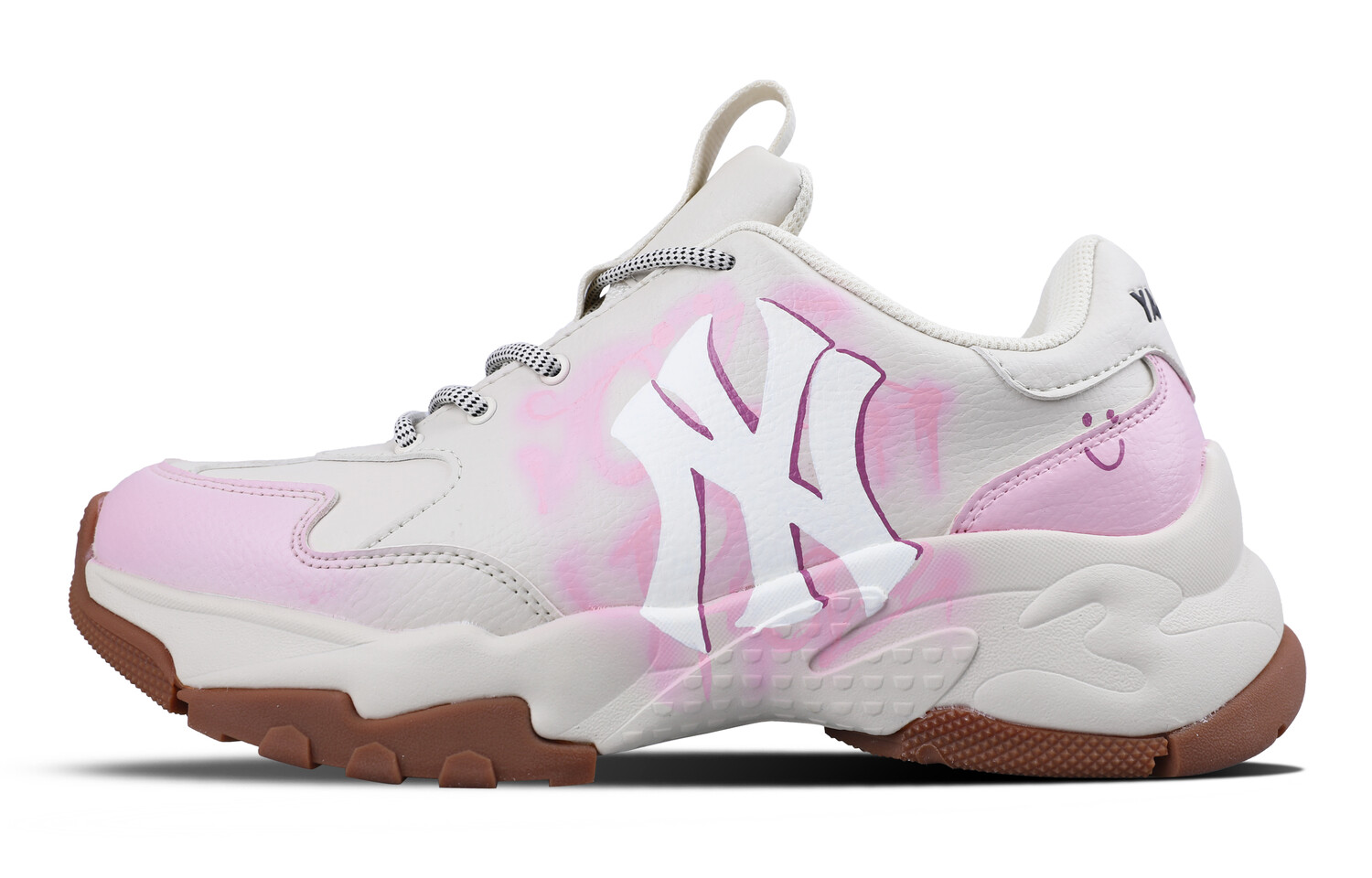 

Кроссовки MLB Big Ball Chunky Chunky Sneakers Unisex Low-top Off White, цвет Spring peach