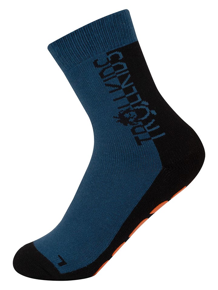 

Trollkids Противоскользящие носки "Детские" темно-синего цвета