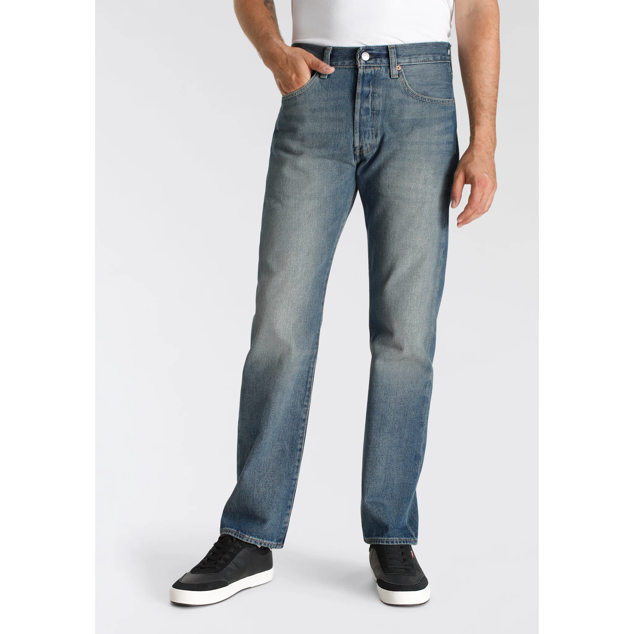 

Прямые джинсы Levi's "501 LEVI'S ORIGINAL", с фирменной этикеткой, цвет Misty Lake