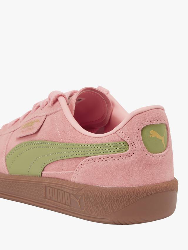 Тренеры Palermo из замши на шнуровке PUMA, Pink/Green — фото 3