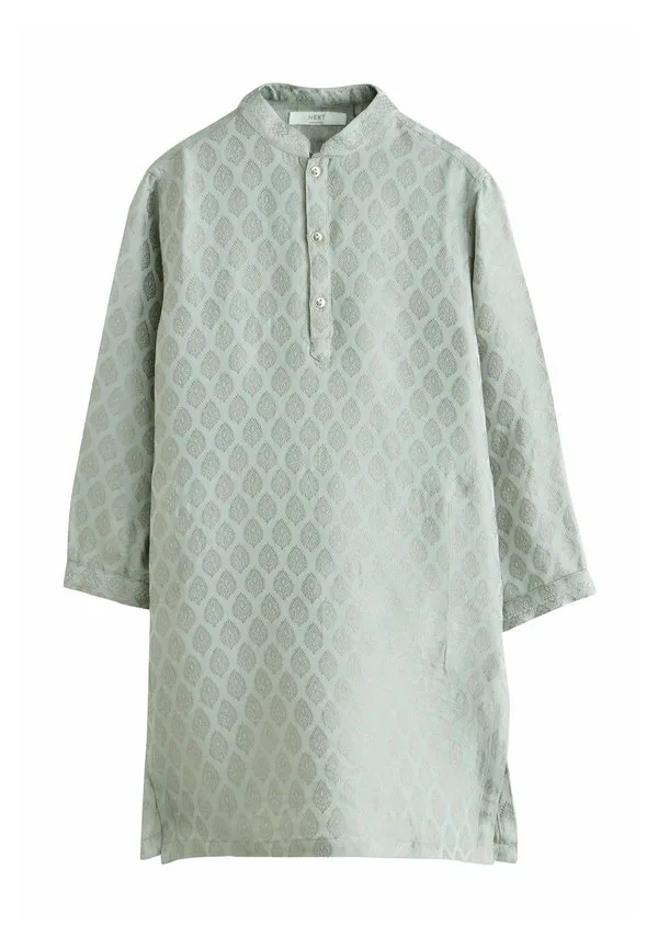 Вышитая курта, рубашка прямого кроя Next, Grey Embroidered