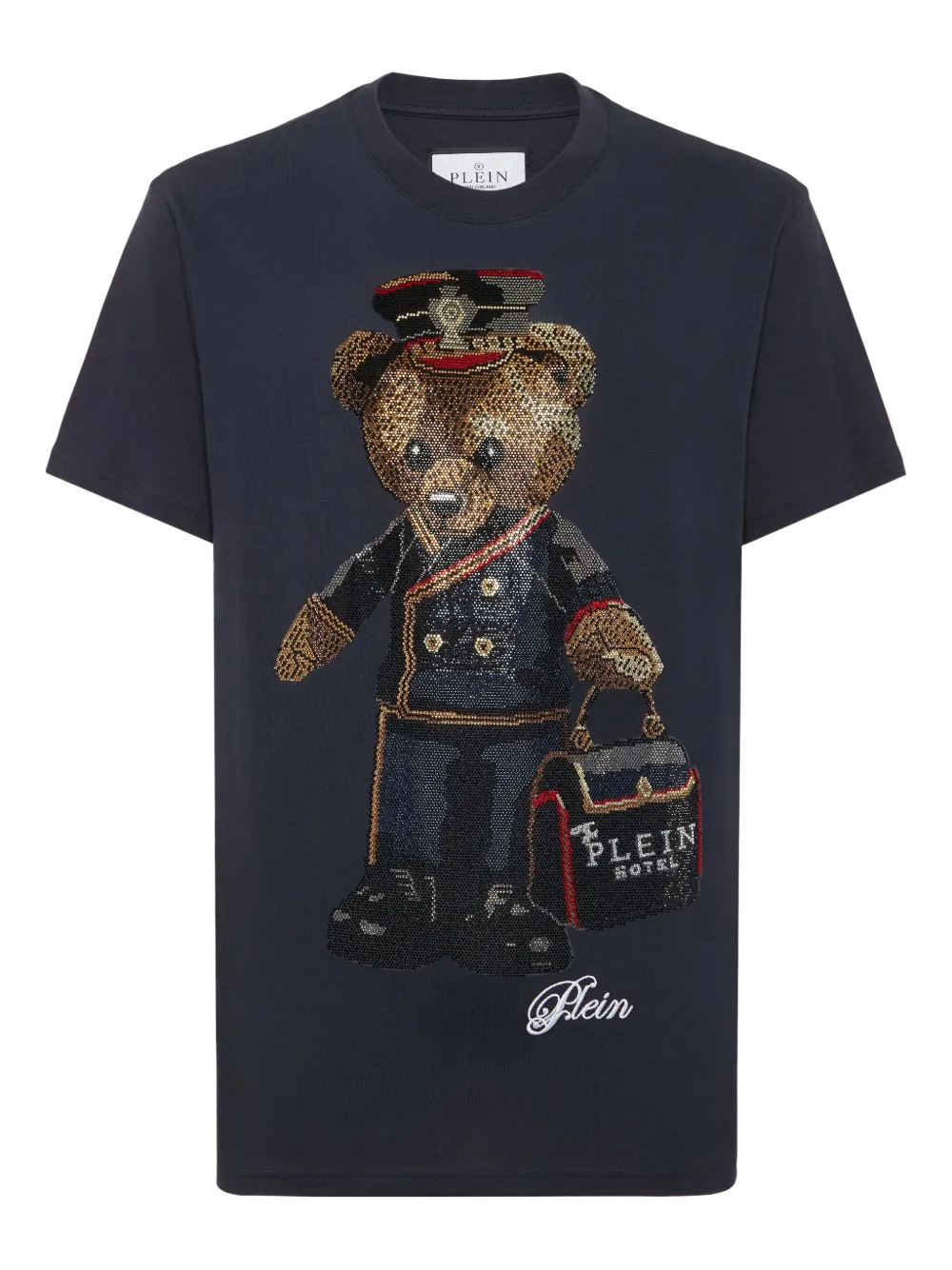 

Футболка с кристаллами Philipp Plein, синий