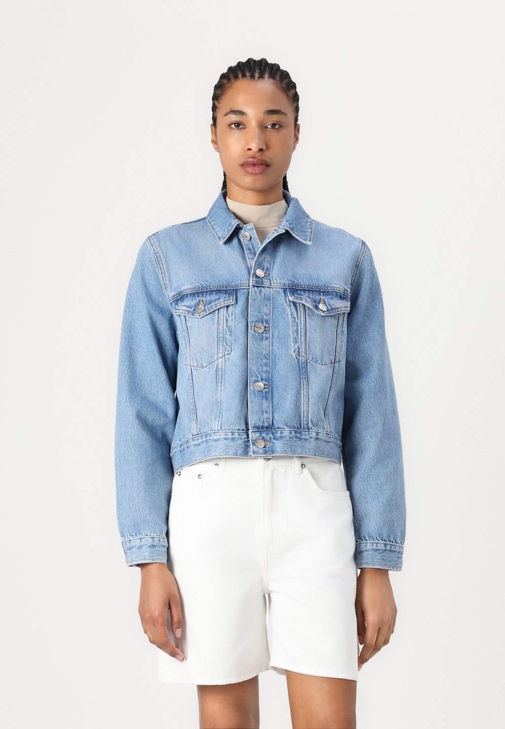 

Джинсовая куртка BETH JACKET Samsøe Samsøe, светло-голубой