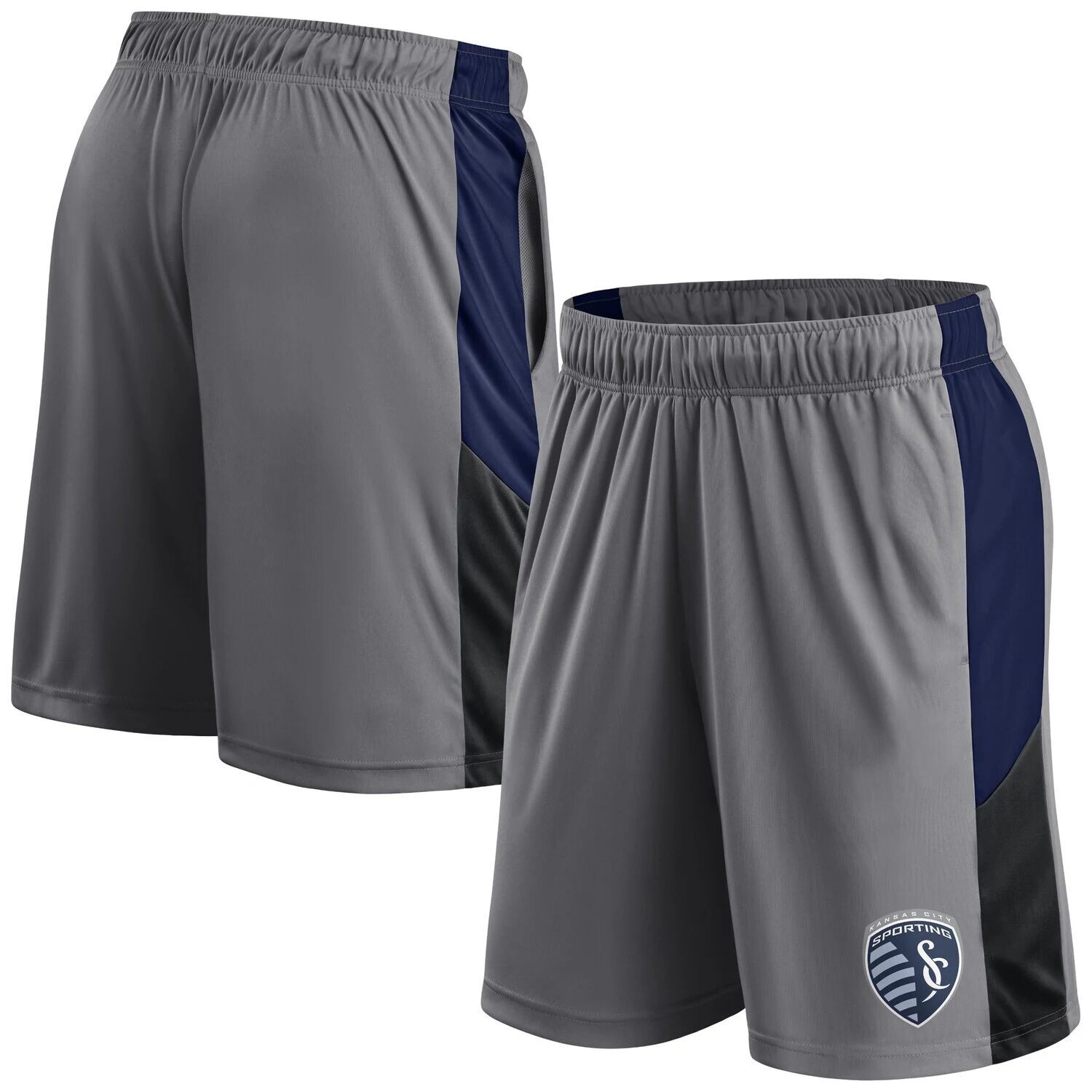 

Мужские фирменные серые шорты Sporting Kansas City Team Fanatics
