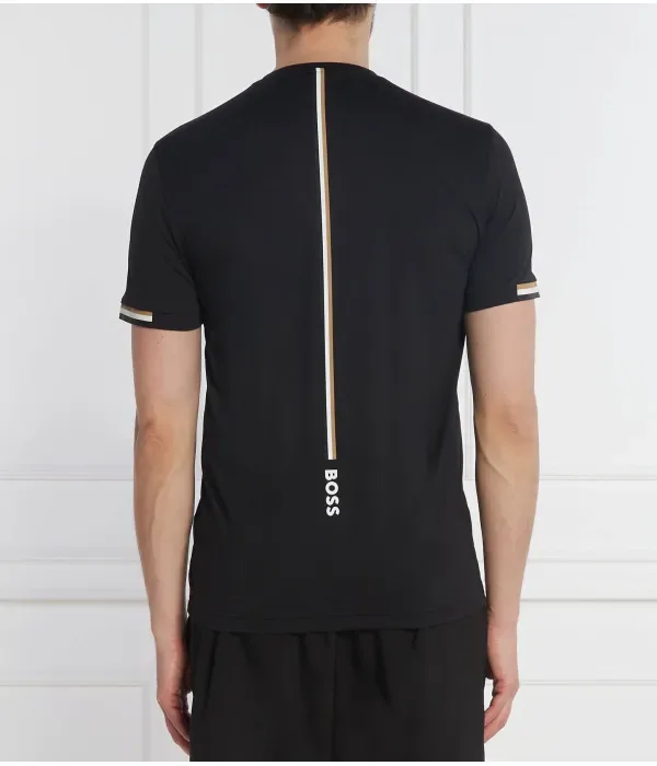 Футболка Boss x Matteo Berrettini slim fit Boss Green, черный — фото 4