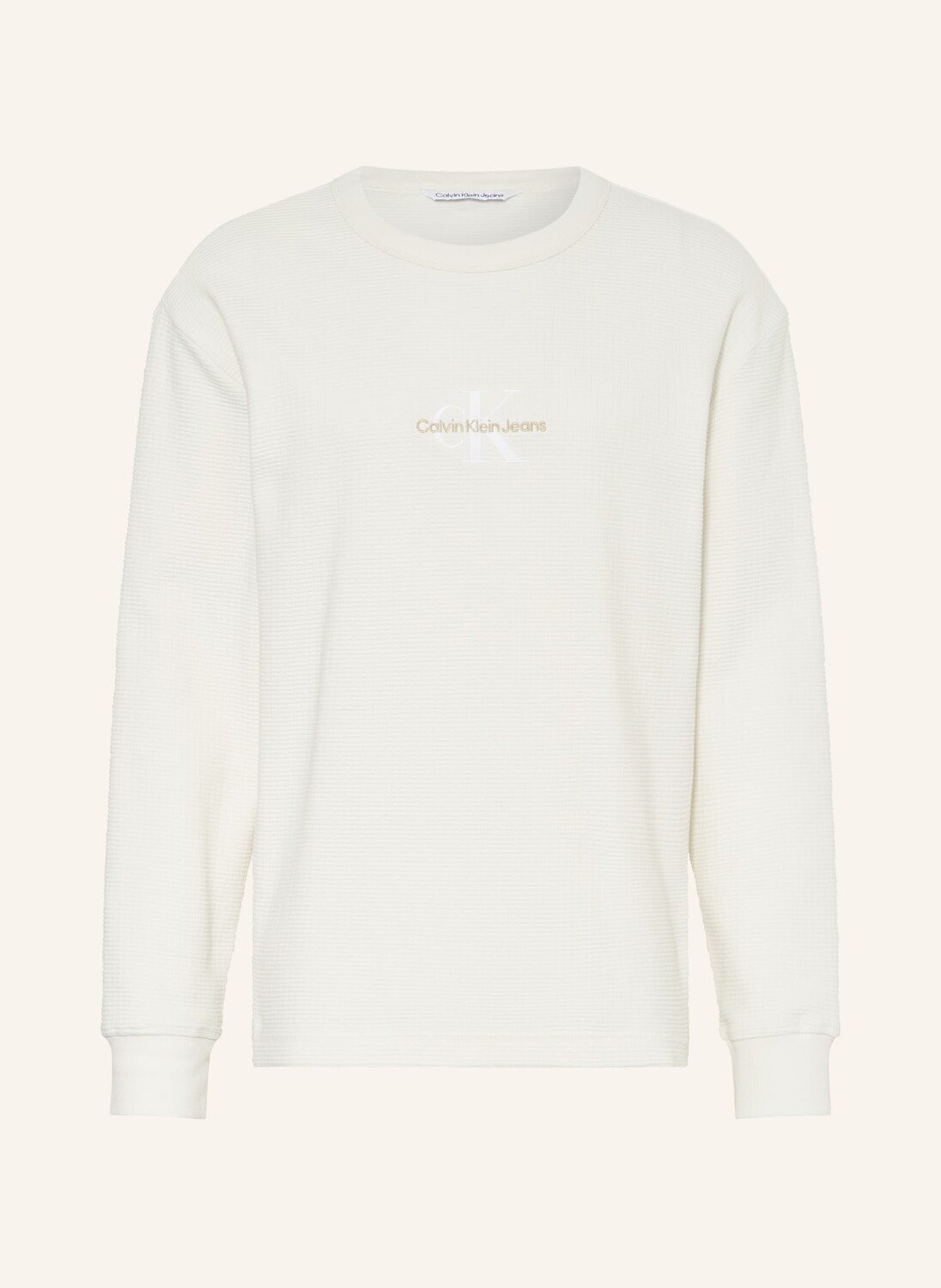 

Лонгслив Calvin Klein Jeans, экрю
