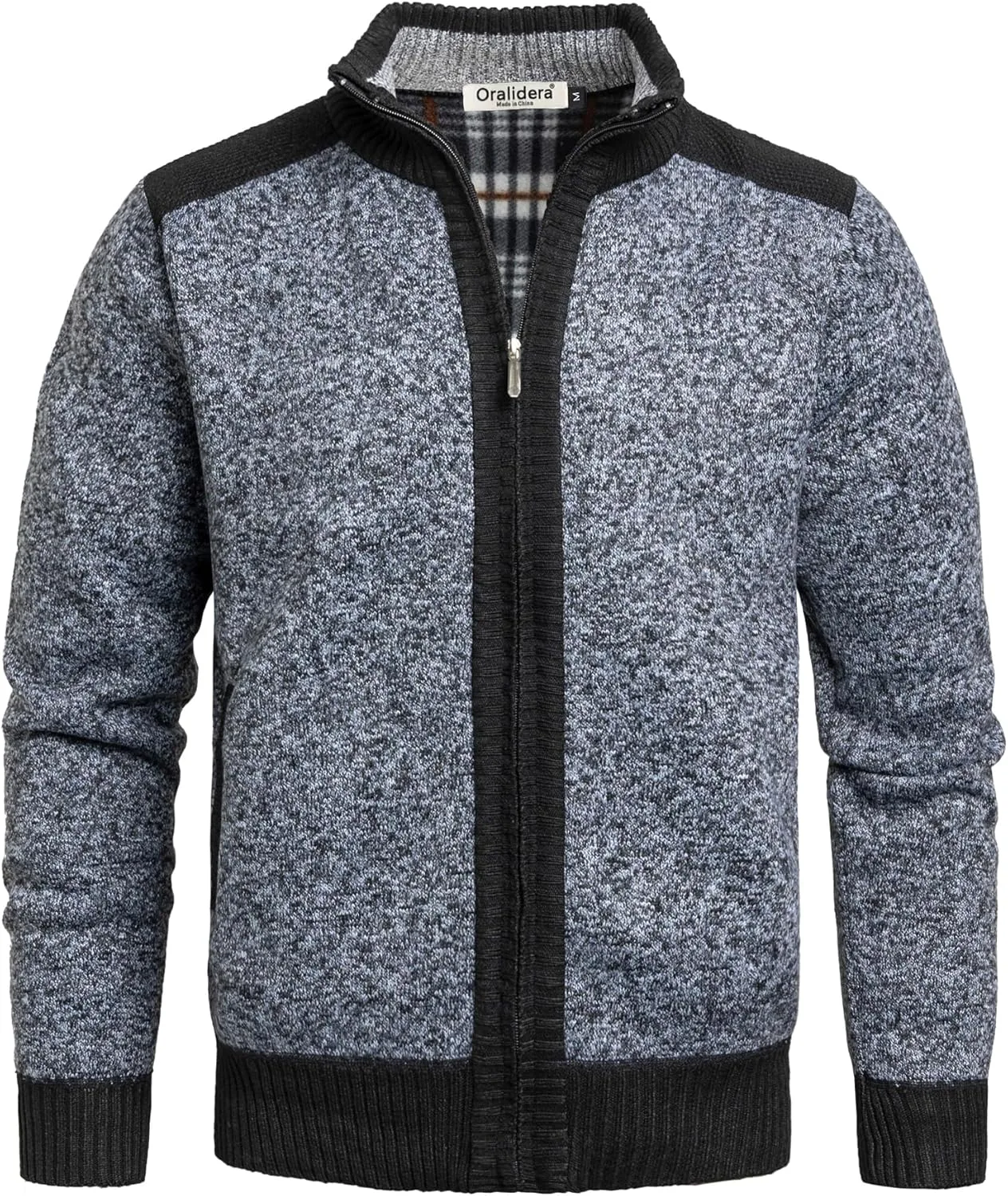 

Мужской кардиган с воротником стойкой и длинными рукавами Oralidera