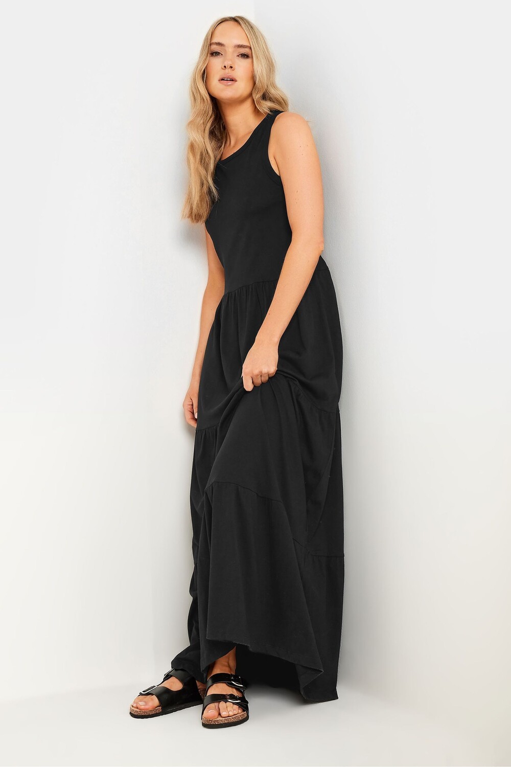 

Ярусное платье без рукавов Long Tall Sally, черный