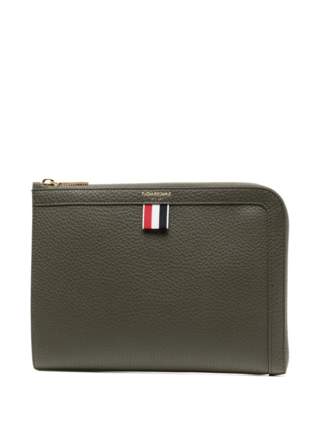 

Thom Browne мини-клатч из зернистой кожи, зеленый