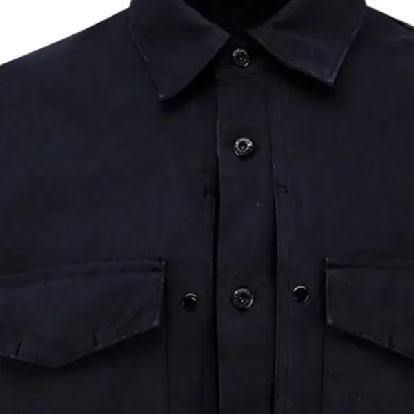 Рубашка-овершерт Logo Patch STONE ISLAND, Dark Blue — фото 4