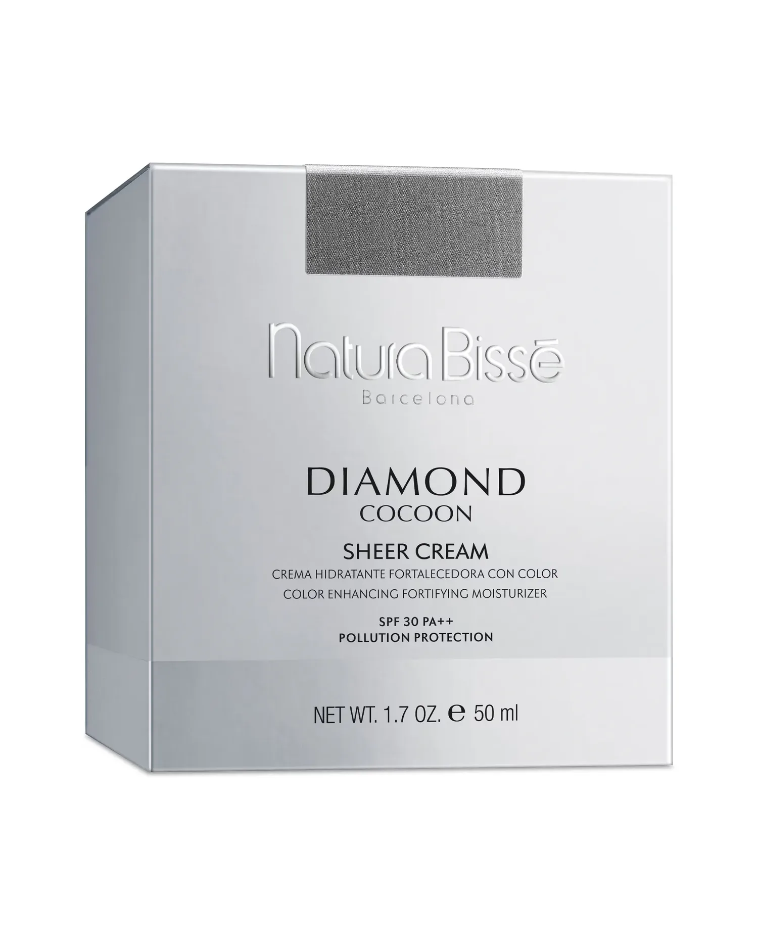Укрепляющий увлажняющий крем с цветом Diamond Cocoon Sheer Cream SPF 30 PA++ 50 мл Natura Bissé — фото 4
