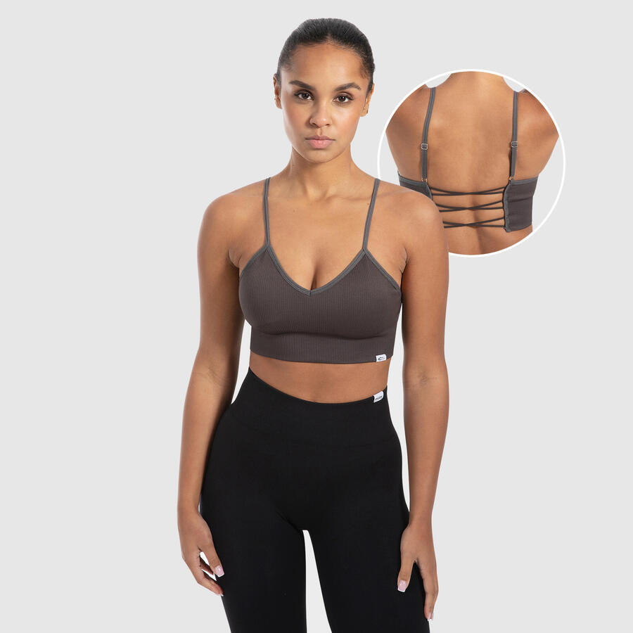 

SMILODOX Женский спортивный бюстгальтер Alma темно-серый