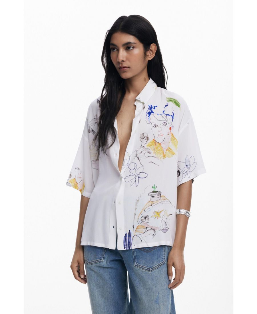 

Женская футболка с коротким рукавом Desigual, White