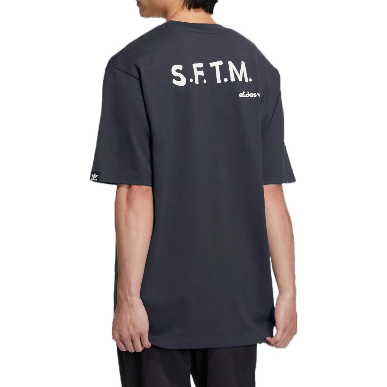 Футболка серии Sftm Joint унисекс темно-синяя Adidas Originals, темно-синий — фото 3