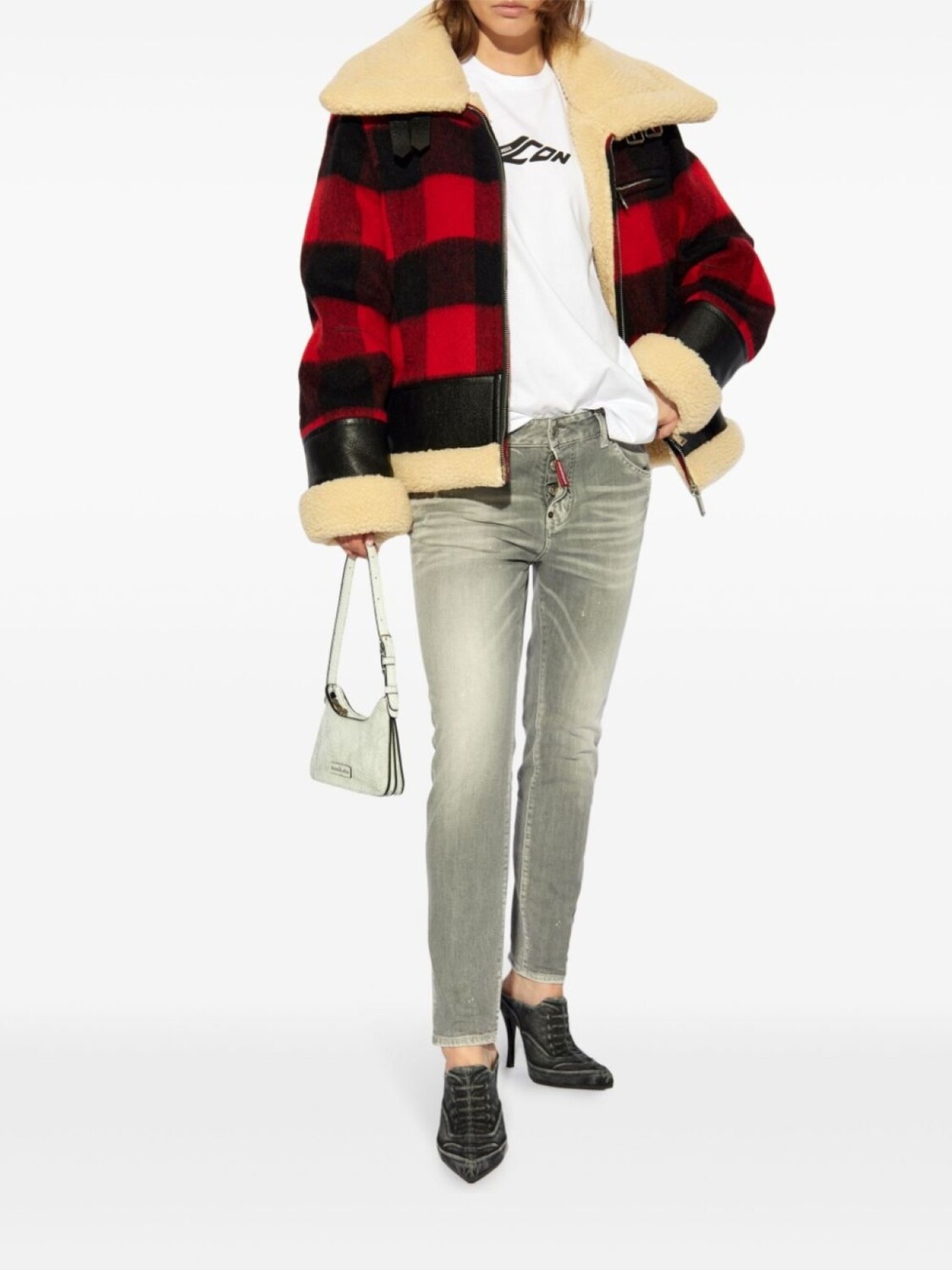 

Dsquared2 джинсы с нашивкой-логотипом, серый