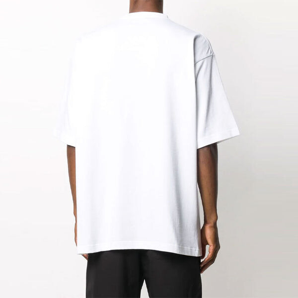 Футболка gym wear loose short sleeve white Balenciaga, белый — фото 4