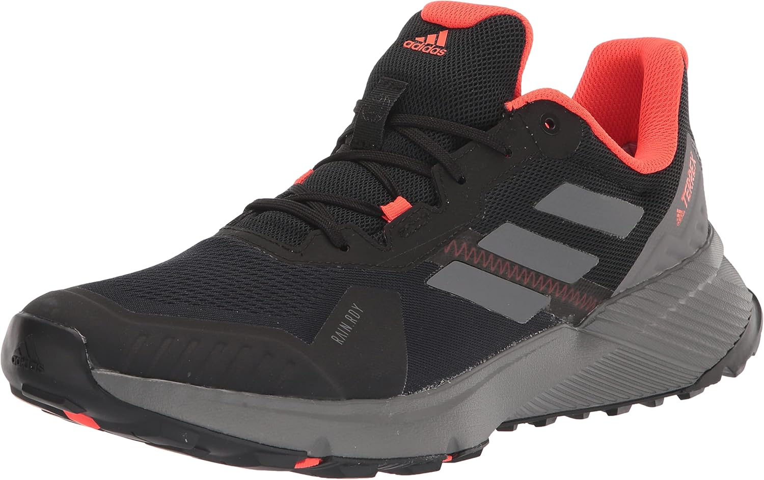 

Мужские кроссовки Adidas Terrex Soulstride Rain.rdy для трейл-раннинга, черный/красный/серый