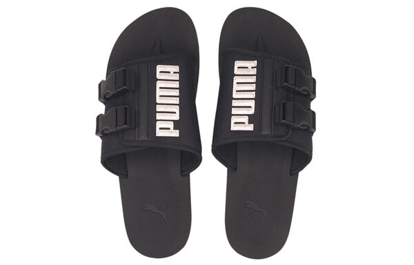 Тапочки wilo lux sandal nylon 'black whisper white' Puma, черный — фото 3