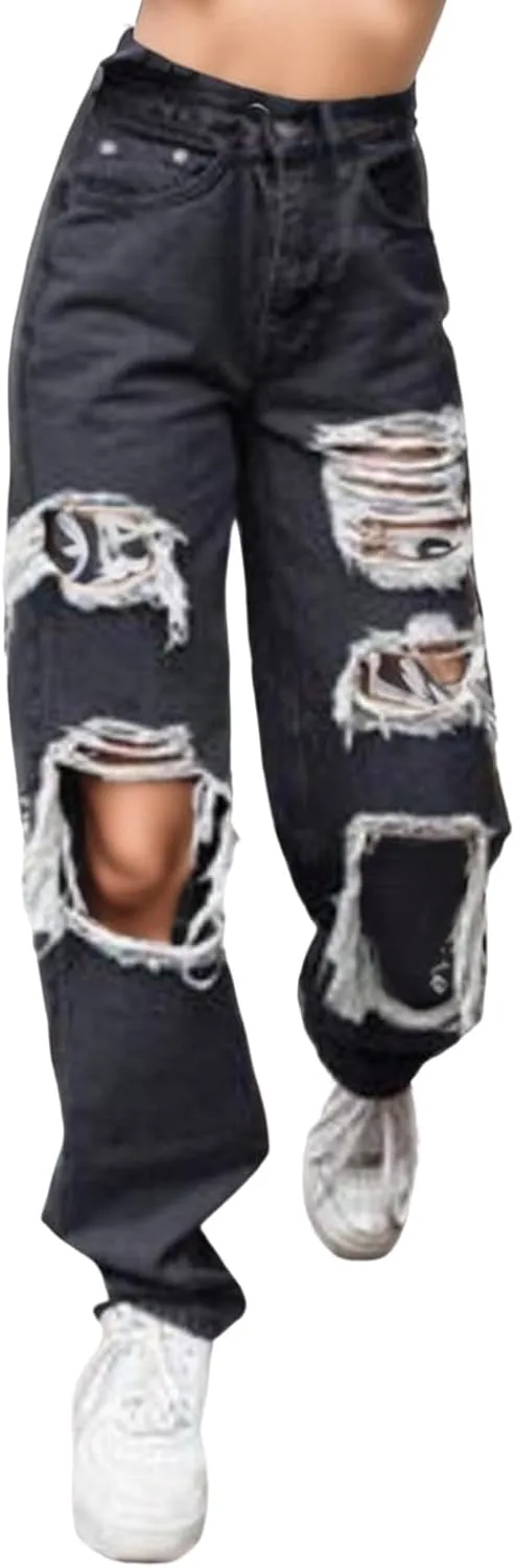 

Женские мешковатые джинсы Vintage Y2K с широкими штанинами