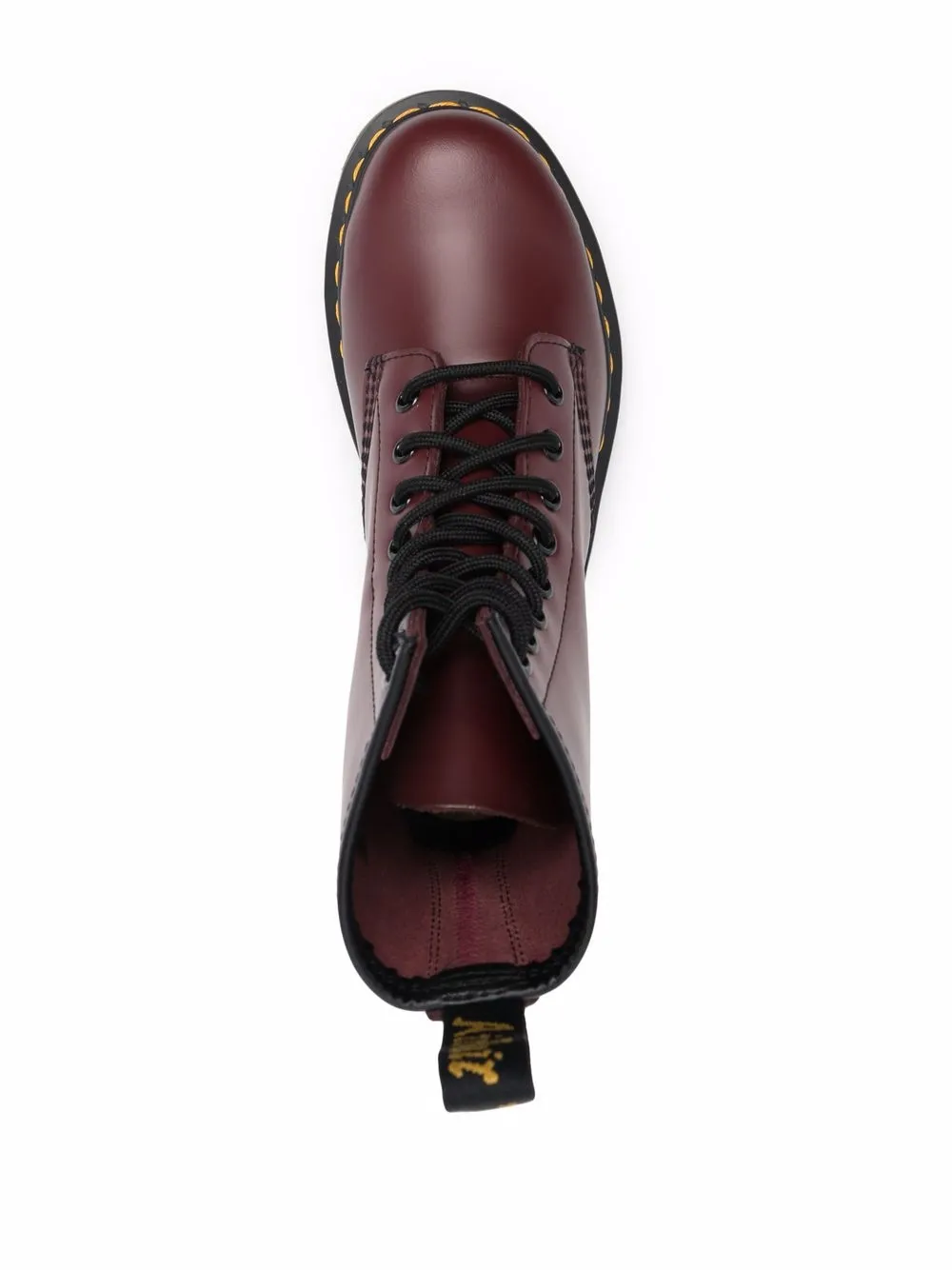 Мужские ботинки Dr. Martens на шнуровке высокие, красный — фото 4