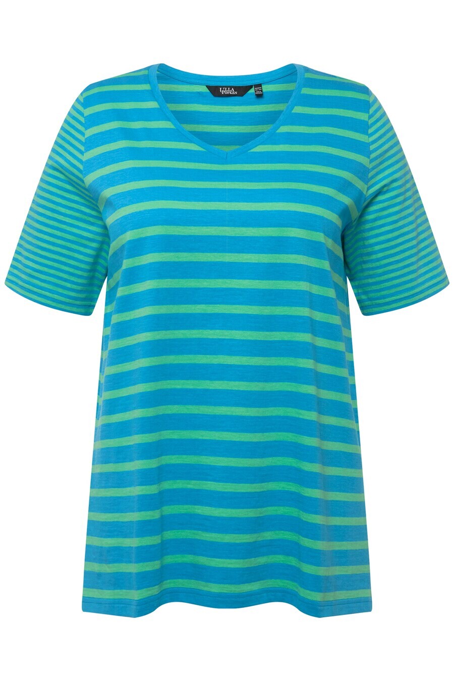 

Футболка Ulla Popken Shirt, цвет blue/green
