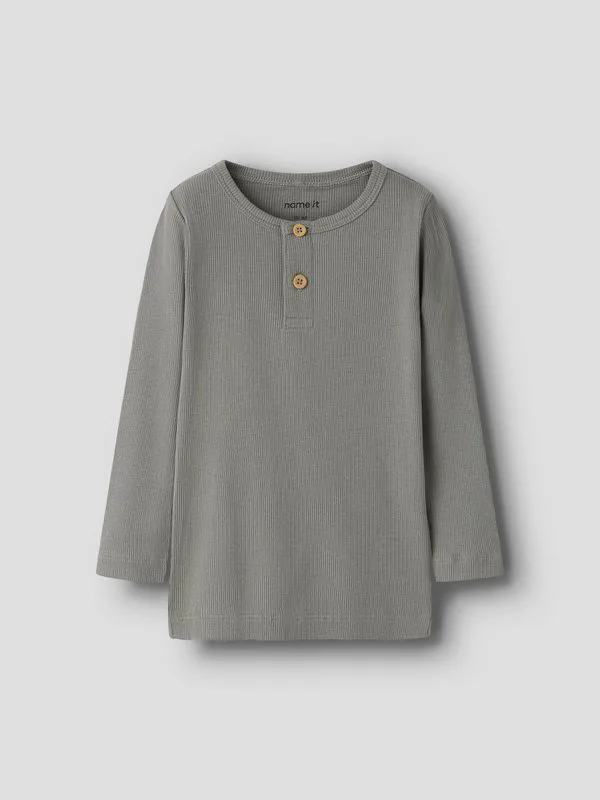 Футболка с длинными рукавами nmmkab Name It, Khaki
