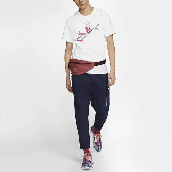 Футболка как m sportswear nsw tee shoe swoosh короткий рукав Nike, белый — фото 3
