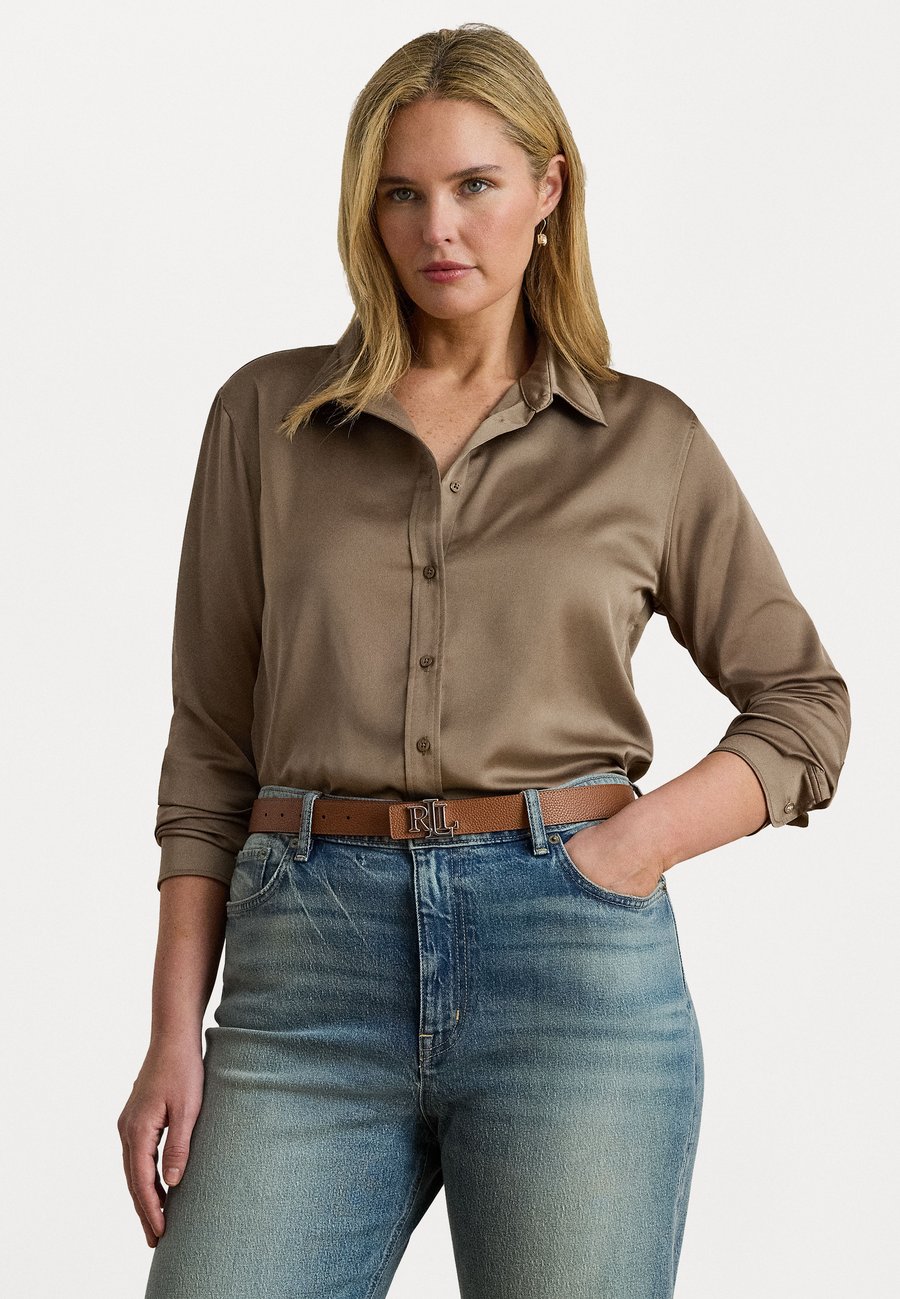 

Блуза Lauren Ralph Lauren Woman CLASSIC, Taupe Brown/Taupe