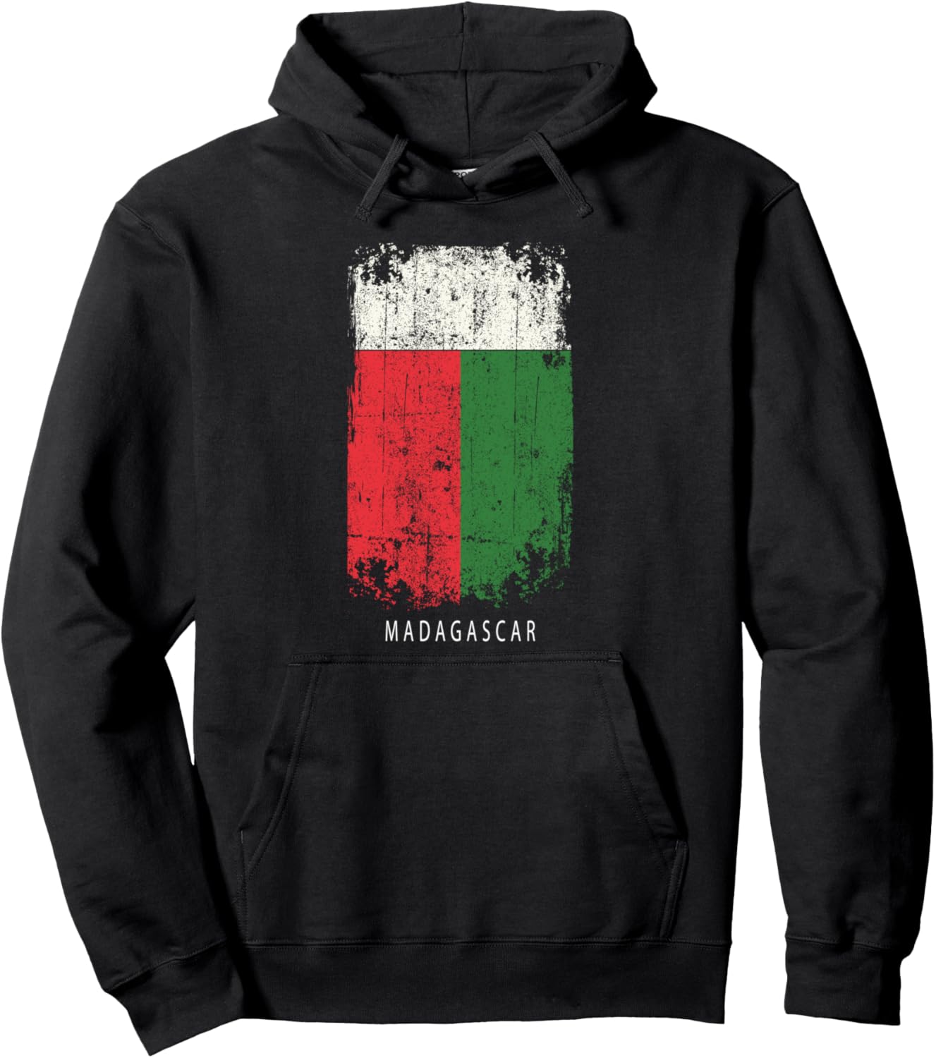 

Сувенирный дизайн Мадагаскара - Толстовка с флагом Мадагаскара Madagascar Souvenir Design, черный