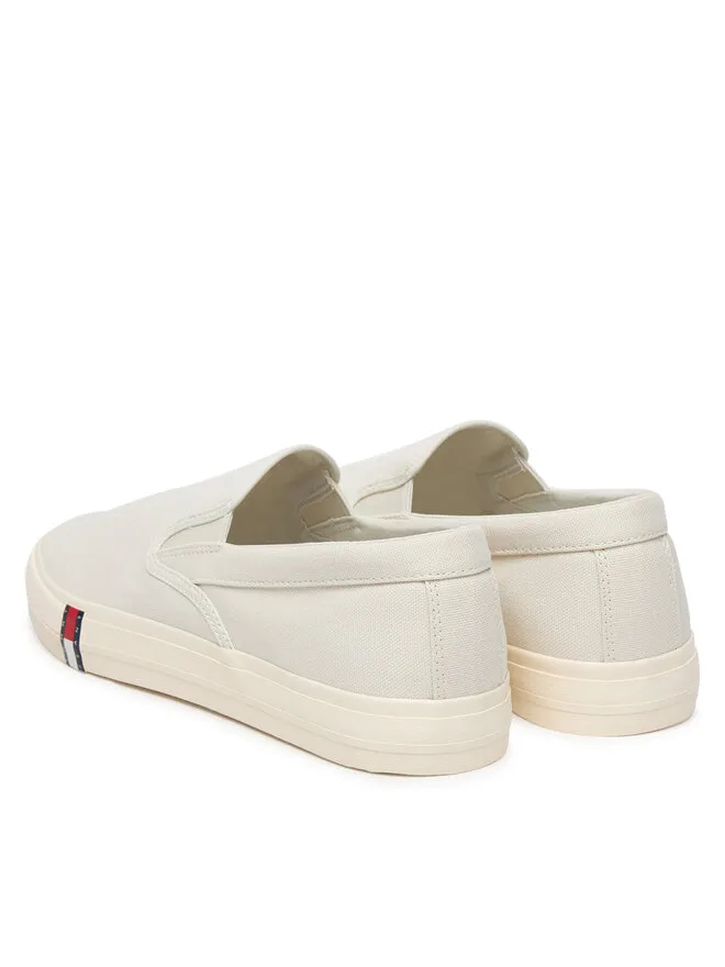 Tommy Jeans Кроссовки Archive Vulc. из ткани. Слипоны Y2K EM0EM01675 белые — фото 3