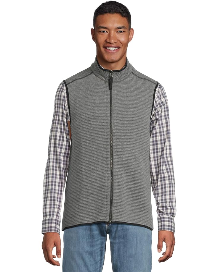 

Утепленный жилет Johnston & Murphy Reversible Channel Quilt Vest, цвет Heather Gray/Black