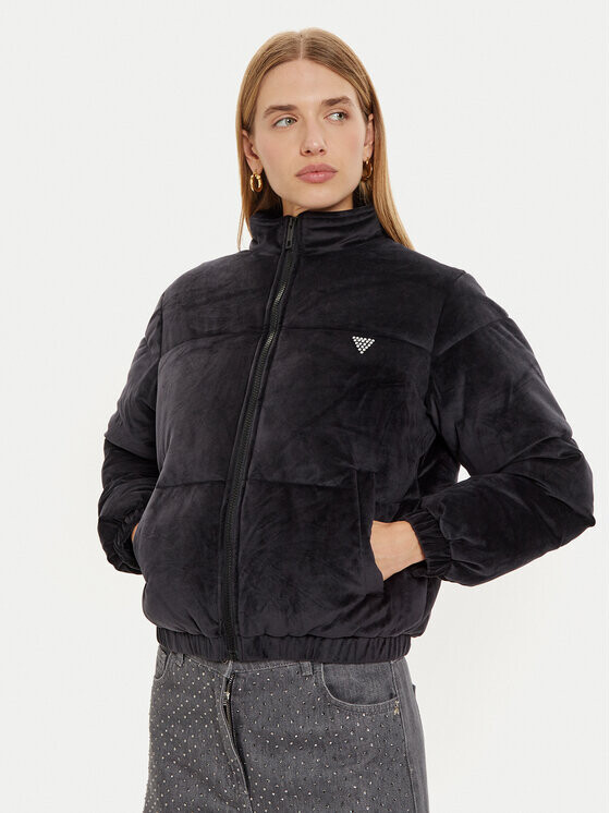 

Пуховик стандартного кроя Guess, черный