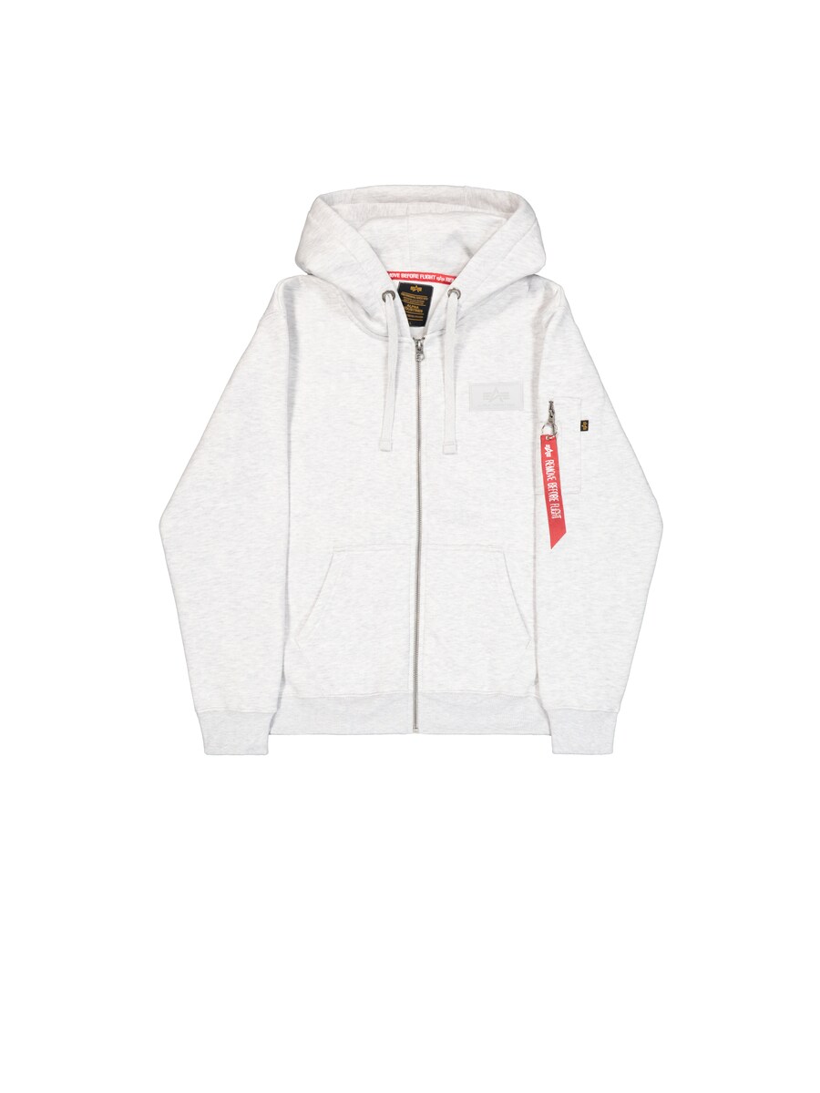 

Толстовка с капюшоном на молнии ALPHA INDUSTRIES, цвет Silver grey