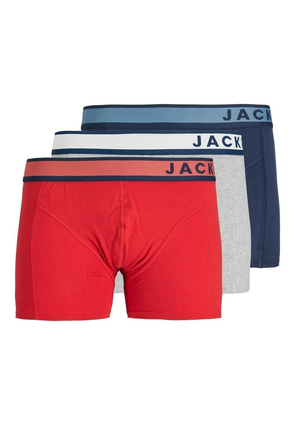 

Трусы 3 PACK Jack & Jones, светло-красный