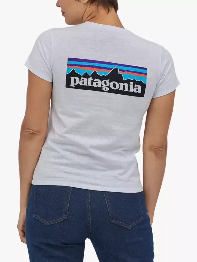 Футболка с графическим принтом сзади, белая Patagonia — фото 2