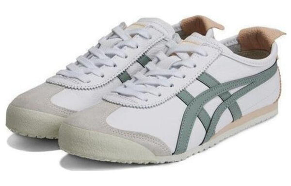 Кроссовки (WMNS) Onitsuka Tiger MEXICO 66 Deluxe Shoes 'White Slate Grey', белый — фото 3