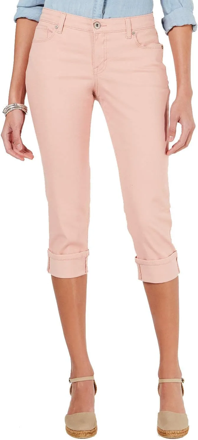 

Style & Co. Petite Curvy Cuffed Capri Jeans