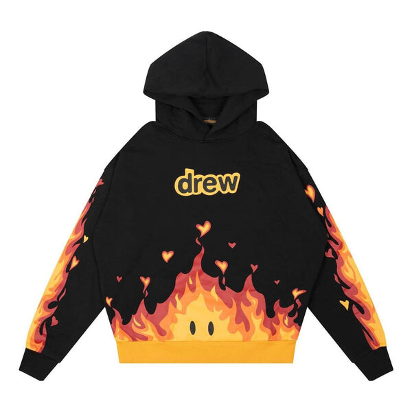 

Толстовка fire hoodie 'black' Drew House, черный
