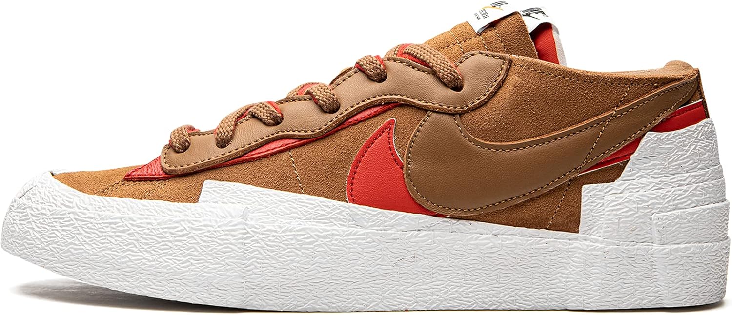

Sacai Blazer Low by Nike - Magma Orange / White