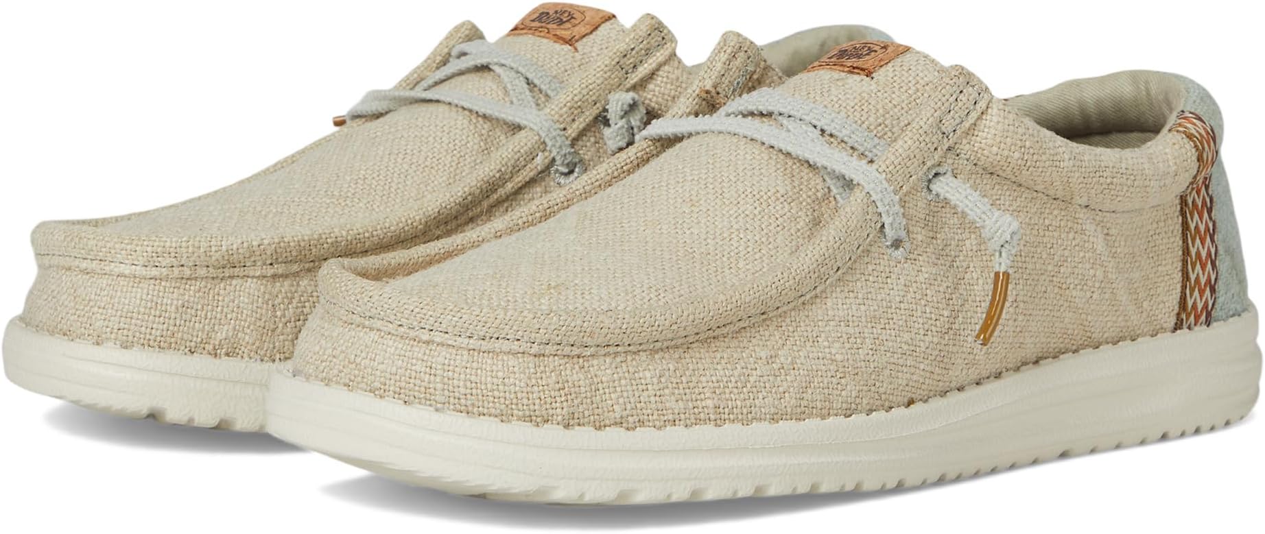 

Кроссовки Hey Dude Wally Jute, цвет Stone Grey/Iceberg Green