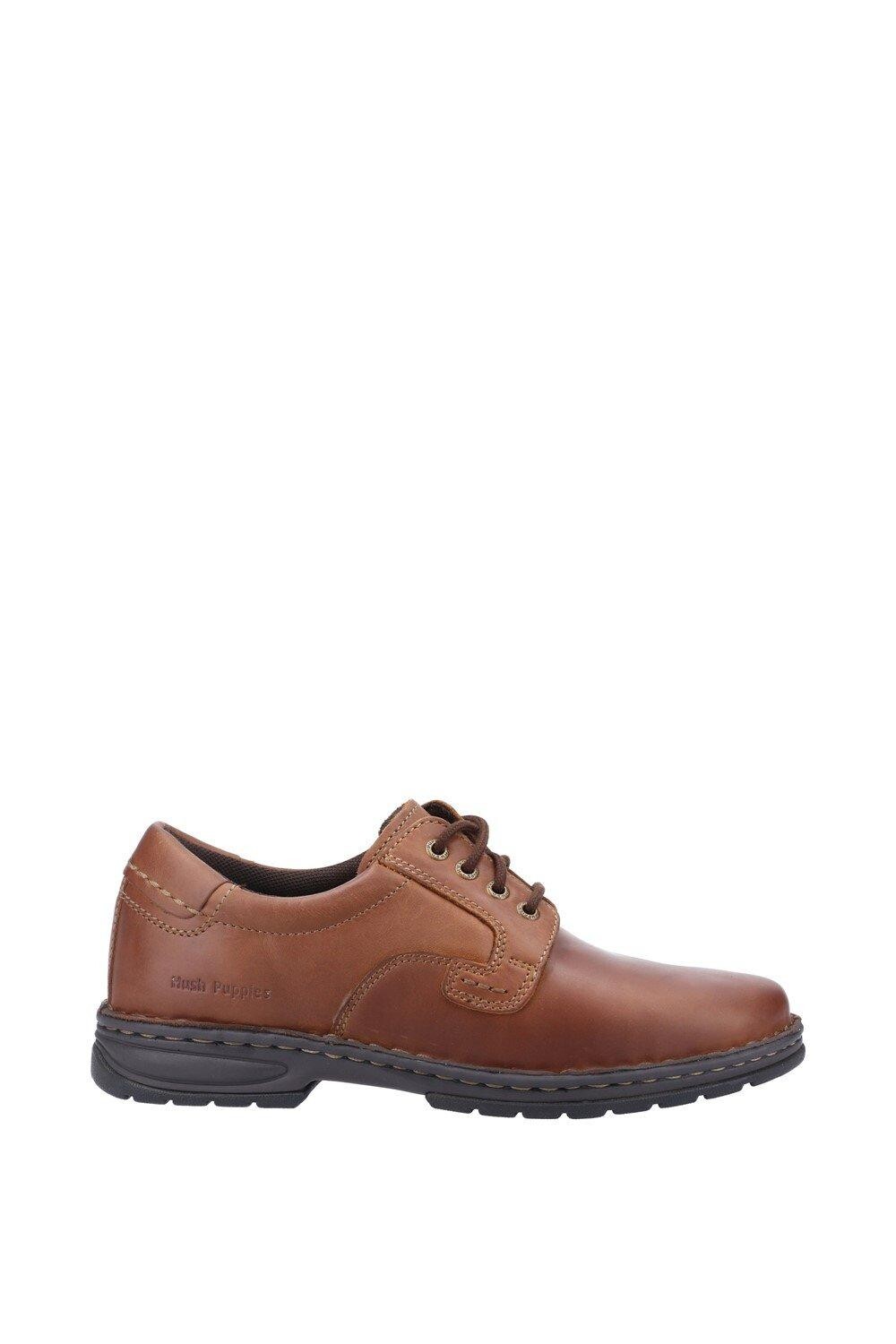 Кожаные туфли на шнуровке Outlaw II Hush Puppies, коричневый — фото 4