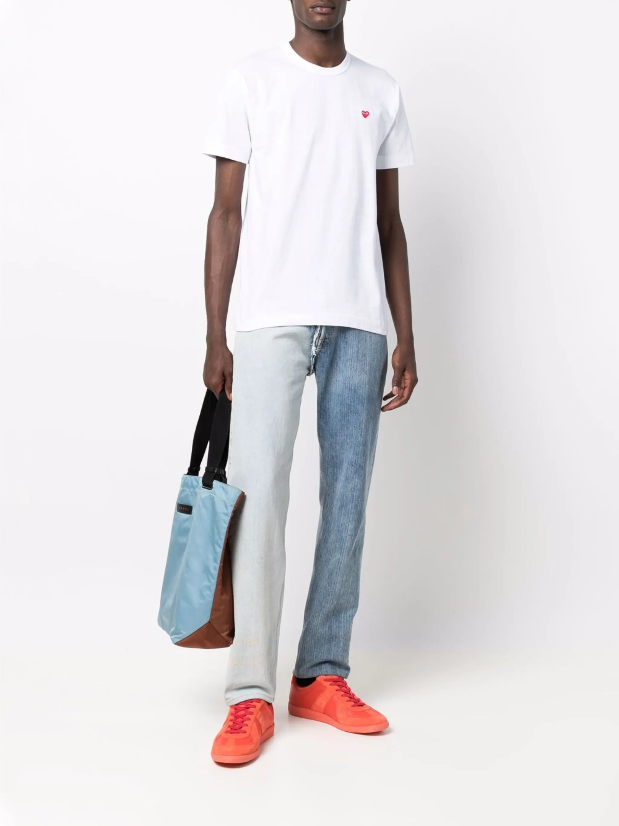 Футболка с круглым вырезом Comme Des Garçons Play, белый — фото 2